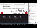 Live Coding Previous And Next Page Buttons