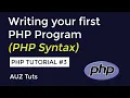 Basic Syntax of PHP Writing PHP and HTML Together Beginner PHP Tutorial