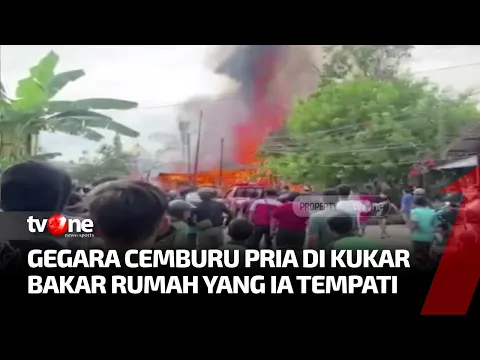 Cemburu, Pria Ini Nekat Bakar Rumah Kontrakan 5 Pintu