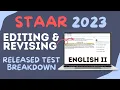 2023 English II Released Test Your Guide to Revising Editing Questions