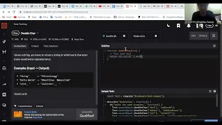 Codewars 8 kyu Double Char JavaScript Day16 DoubleChar Kata Problem By Code Uncut