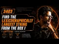 LeetCode 3403 Find the Lexicographically Largest String From the Box I String Two Pointers
