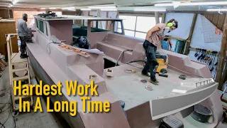 Will the Sanding EVER End? Building Our Dreamboat – Ep. 503 Ran Sailing