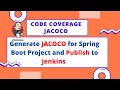 Java Code Coverage JACOCO Spring Boot Generate Publish to Jenkins Pipeline Job