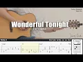Download Lagu Wonderful Tonight - Eric Clapton | Fingerstyle Guitar | TAB + Chords + Lyrics