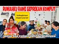 RUMAHKU RAME GEPREKAN KOMPLIT \u0026ALHAMDULLILAH SEMUA NGRASAIN OLEH2 DARI INDONESIA