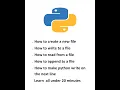 How to create write and read write to next line from a file in python