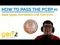 How To Pass the PCEP Data types comments and functions