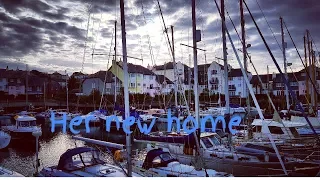 sailboat refit   sailing to her new  berth