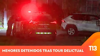Dos menores detenidos tras tour delictual