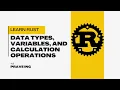 Rust Programming Comments Data Types Variables Arithmetic Operations