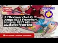 Django Python Url Shortener Part 4 Django REST Framework Postgres REST API JavaScript Front-End