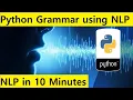 Free Grammar using NLP in Python NLP Tutorial