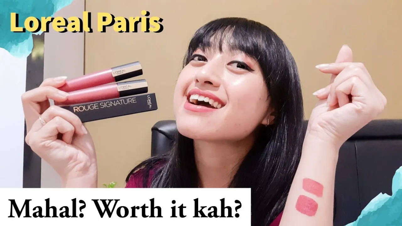 L'OREAL ROUGE SIGNATURE MATTE LIQUID SHADES BARU DI KULIT KUNING LANGSAT | LIDIA FANG