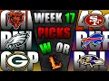 100 Accurate Week 17 NFL Predictions NFL 2025