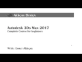 Autodesk 3Ds Max 2017 tutorials -