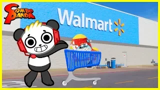 COMBO PANDA TOYS ARE HERE Ryan s World Toy Shopping at Walmart and Unboxing Surprise Toys
