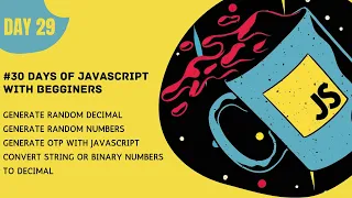 Random and parseInt methods in javascript 30 days of javascript malayalam Hackphiles