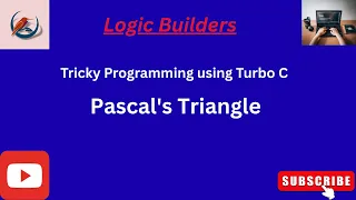 Pascal s Triangle in C Turbo C Program C Programming Practice