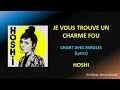 JE VOUS TROUVE UN CHARME FOU - PAROLES (Lyrics) HOSHI (HQ)