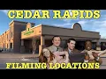 CEDAR RAPIDS Filming Locations - Then Now
