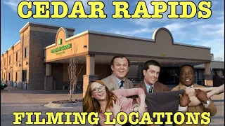 CEDAR RAPIDS Filming Locations - Then Now