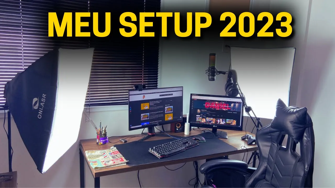 MEU SETUP DE TRABALHO 2023 - Dicas do Daniel