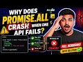 Why Does Promise all Crash When One API Fails Promise all vs Promise allSettled Explained