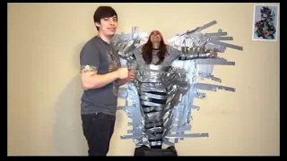 Girl Ductaped To Wall Atomic Wedgie Wedgie