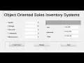 How to Create Sales Inventory System Using Object Oriented Approach in Visual Basic Net