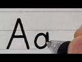 How to Write Neat and Clean Alphabet Handwriting Print and Cursive elementary school letters