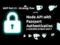 Nodejs and mysql using sequelize passport part 21 - Auth pt 3 Stragies