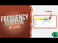 How to use FREQUENCY Function in Excel With Examples