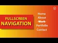 Full screen Responsive Navigation using HTML5 CSS3 jQuery