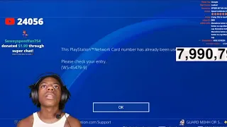 Someone Steals Speeds 500 PSN Card