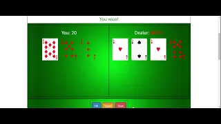 Blackjack game JavaScript Web-Development