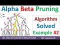 2 Alpha Beta Pruning Solved Example Alpha Beta Search Alpha Beta Pruning in AI by Mahesh Huddar