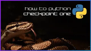 Checkpoint 1 - How to Python
