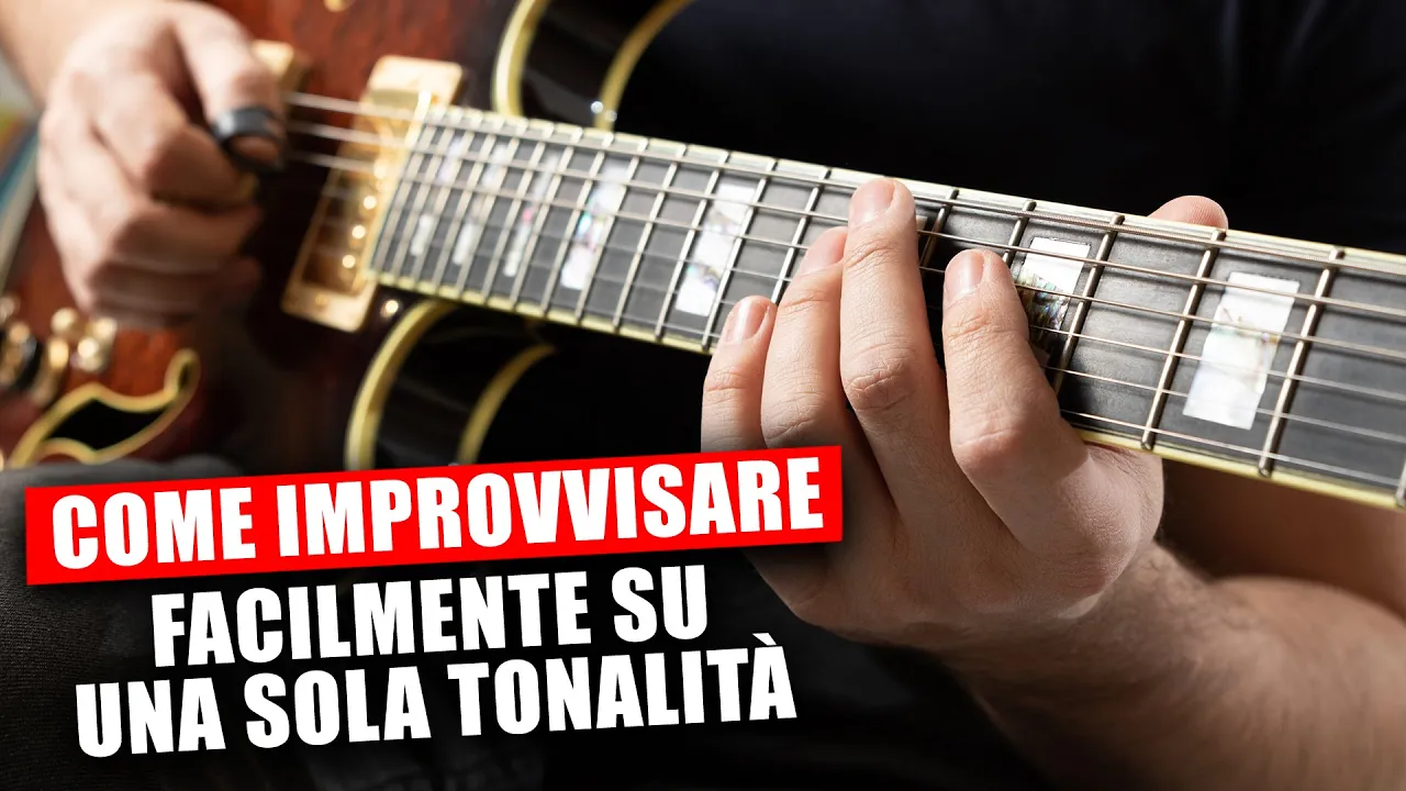 COME IMPROVVISARE FACILMENTE SU UNA SOLA TONALITÀ | LEZIONI DI CHITARRA | IGNAZIO DI SALVO