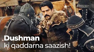 Kurulus Osman Urdu | Unforgettable Scenes - 132 | Osman Sahab ko qaid kar liya gya!