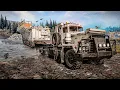Construction Rig Semi Trailer Pacific P12 Super Heavy Truck SnowRunner PC Gameplay 4k 60FPS