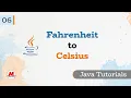Convert Fahrenheit to Celsius in JAVA JAVA in Marathi Java Programming in Pankaj Mehta