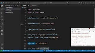 Python 3 PyAutoGUI Script to Automate Take Screenshot of Desktop Export to PDF Using Pillow