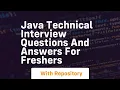 java technical interview questions and answers for freshers
