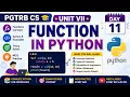 PGTRB CS Unit VII Functions in Python Explained Day 11 Complete Function Concept