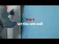 Professional Thin Bed Tile Installation Demonstration