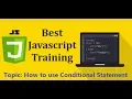 JavaScript Training - How to use Conditional Statement Switch case