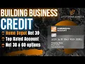 How to open a Home Depot Net 30 account business account