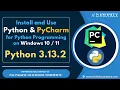 Python and PyCharm Installation for Python Programming Run Python Code in IDLE PyCharm Current