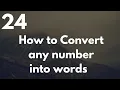 How to Convert Any Number into Words